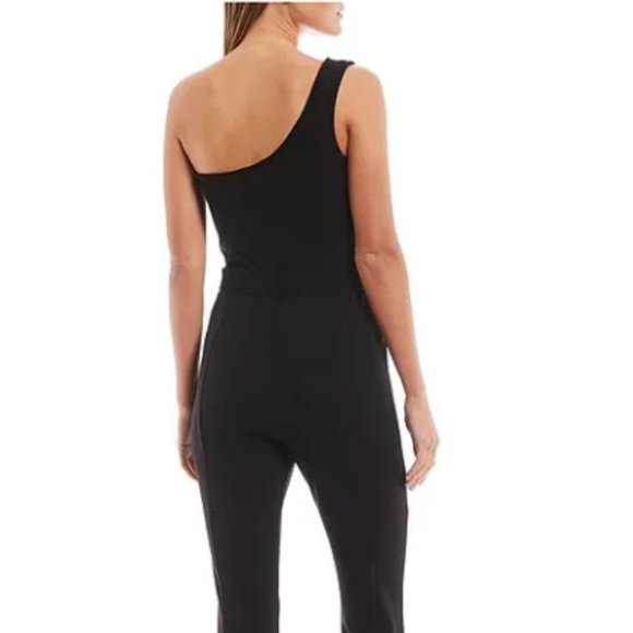 Moa Moa One Shoulder Sleeveless Pull-On black Jumpsuit XL - Picture 4 of 8